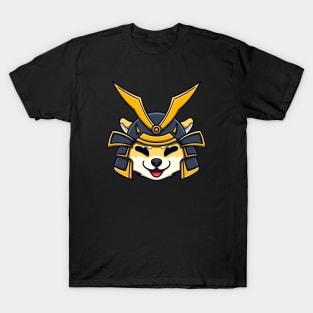 samurai shiba inu head T-Shirt